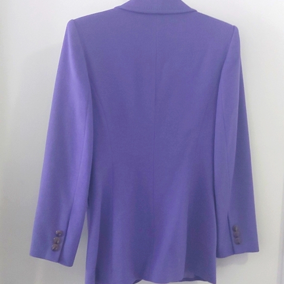 Women's wool purple blazer - Picture 2 of 4